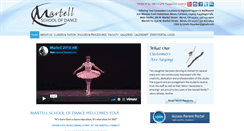 Desktop Screenshot of martellschoolofdance.com